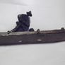 a vintage chinese bronze of  fishing man on a bamboo boat signed Image 2