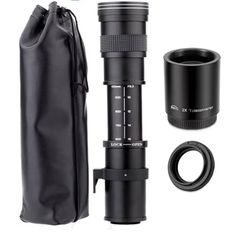 Telephoto Lens Manual Zoom For Canon Ef Mount Slr Cameras T7i T6 T6i T6s T7 T8i T3i, T4i, T5, T5i, Sl3 Sl2 Sl1 4000d 1500d 2000d 80d 90d 5d 6d 7d Ii 60d 750d 650d Sl3, 5d, 5d Iv