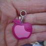 Craft supplies,Charms,Pink apple charms, Image 2