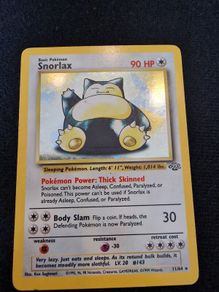pokemon snorlax 11/64 jungle holo mp