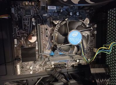 Intel 10400f CPU and h410M s2h v3 motherboard with cooler