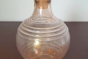 Peach Glass Decanter - Vintage