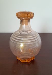 Peach Glass Decanter - Vintage