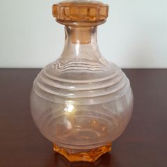 Peach Glass Decanter - Vintage