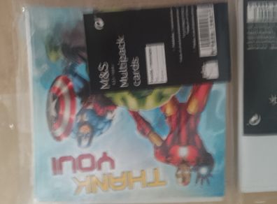 Avengers Thank you cards with envelopes