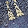 Beautiful Original Rennie Mackintosh earrings Sterling Silver 925. Image 4