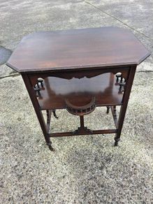 Edwardian mahogany side table