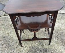 Edwardian mahogany side table
