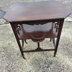 Edwardian mahogany side table