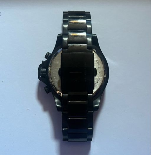 Armani watch stainless steel black gold brand new