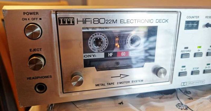 From 1978 - ITT Tapedeck Schaub-Lorenz Hifi 8022M, working well.