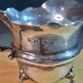 Antique silver cream jug with scalloped rim Image 5