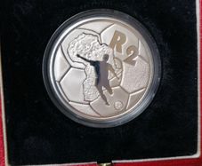 1996 South Africa Silver Proof 2 Rand Coin