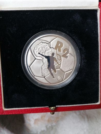 1996 South Africa Silver Proof 2 Rand Coin