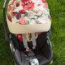 Cybex T Cloud Spring Blossom Light 0-24 car seat with bugaboo dragonfly adaptors. Image 2