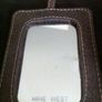 NINE WEST Brown/Cream Leaf Print Bag with Mirror Image 4