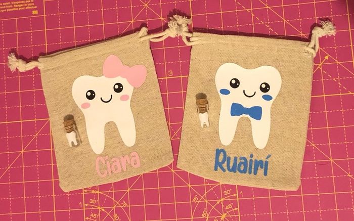 Personalised tooth fairy bag & bottle