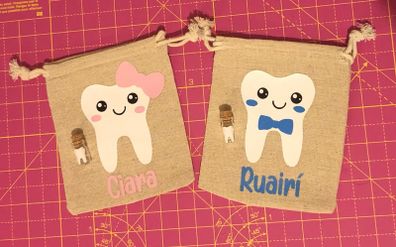 Personalised tooth fairy bag & bottle
