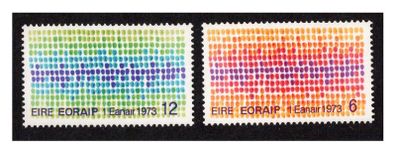 1973 Ireland Entry into the European Economic Community (EEC) Commemorative Stamps Mint Never Hinged (MNH)