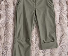 Columbia Omni-Shield Omni Wick Roll Up Capri Hiking Pants  Olive Green/Khaki Size 8
