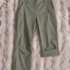 Columbia Omni-Shield Omni Wick Roll Up Capri Hiking Pants  Olive Green/Khaki Size 8