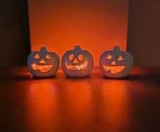 3 mini pumpkins