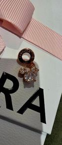 Pandora Rose Gold Sparkling Mickey Silhouette Charm New