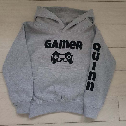 Personalised kids gaming hoody