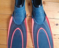 Swimming/Diving Fins - EU 38/39 - Blue/Coral Pink