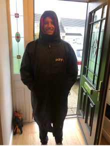 Dryrobe Advance Long Sleeve (Medium Black/Red)
