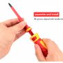 Electrician Repair Tools Kit 13pcs 1000V Changeable Insulated Screwdrivers Set with Magnetic Slotted Phillips Pozidriv Torx Bits Image 8