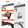 Pull Up Bar, Multi-Grip Wall Mounted Pull Ups, 50 in Width Multifunctional Chin Up Training Station, Heavy Duty Steel Upper Body Workout Bars with LAT Pulldown Attachments, 440 lbs, for Home Gym Image 4