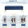 Bed Bench, Upholstered Bench Seat, Entryway Shoe Bench with Button Tufted for Bedroom Image 5