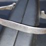 Vintage 960 silver  Modernist cuff bracelet with unique scroll ends Image 4