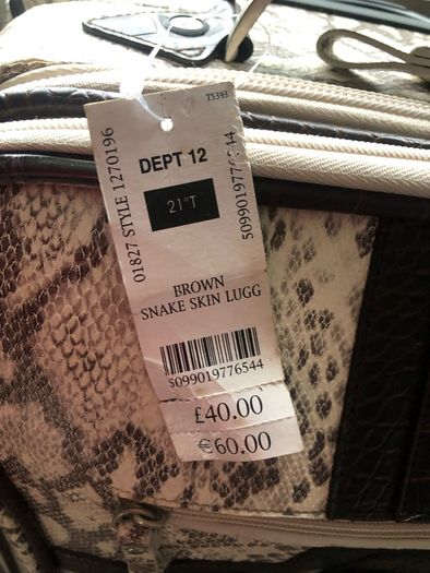 New suitcase reduced