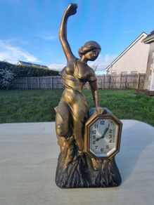 Art Nouveau figural clock from the 1920s