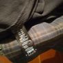 Men's Next regular Jacket, stretch fabric, Black, Brown, Blue check. Chest 112 cm 44" regular. New with Tags. Image 6
