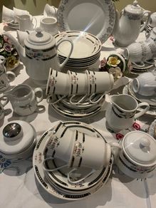 Coffee sets and glasses