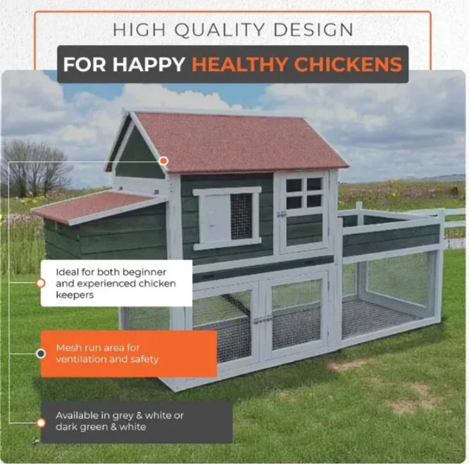 Large Chicken Coop  6-8 Birds