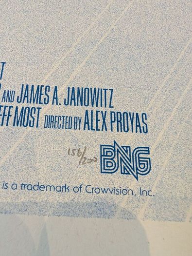 Bruno Vergauwen The Crow Limited Edition Screen Print Movie Poster Bottleneck Gallery my Mondo SOLD OUT VERY RARE