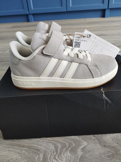 Kids Adidas Grand Court Trainers UK Size 1