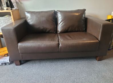 Leather couch 2 seater