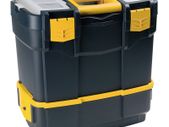 BRAND NEW plastic tool box and cart with organizers and tray