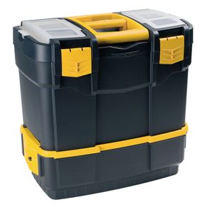 BRAND NEW plastic tool box and cart with organizers and tray