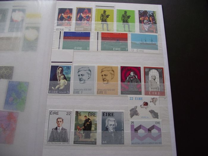 A New Stock Book With Collection Of Mint Irish Stamps N3