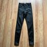 QUIZ Black Faux Leather Skinny Jeans, NEW size 6 Image 6