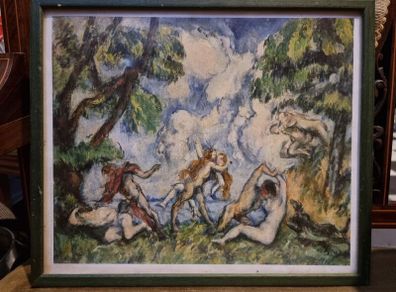 The Battle of Love print by Paul Cezanne