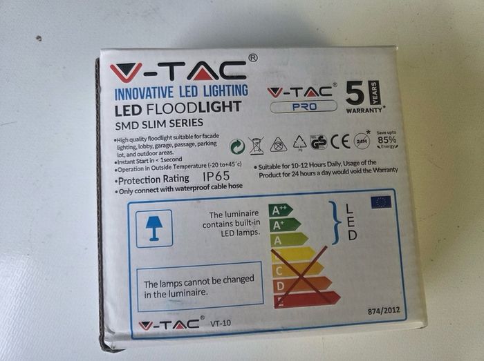 Floodlights 40 x V-Tac 10W