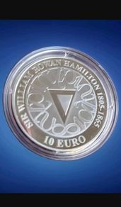 Ireland 10 Euro 2005 William Rowan Hamilton Silver Coin