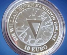 Ireland 10 Euro 2005 William Rowan Hamilton Silver Coin